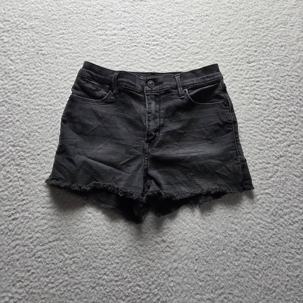 Abercrombie & Fitch Shorts Womens 25 Gray Denim Cutoff Stretch Casual Summer